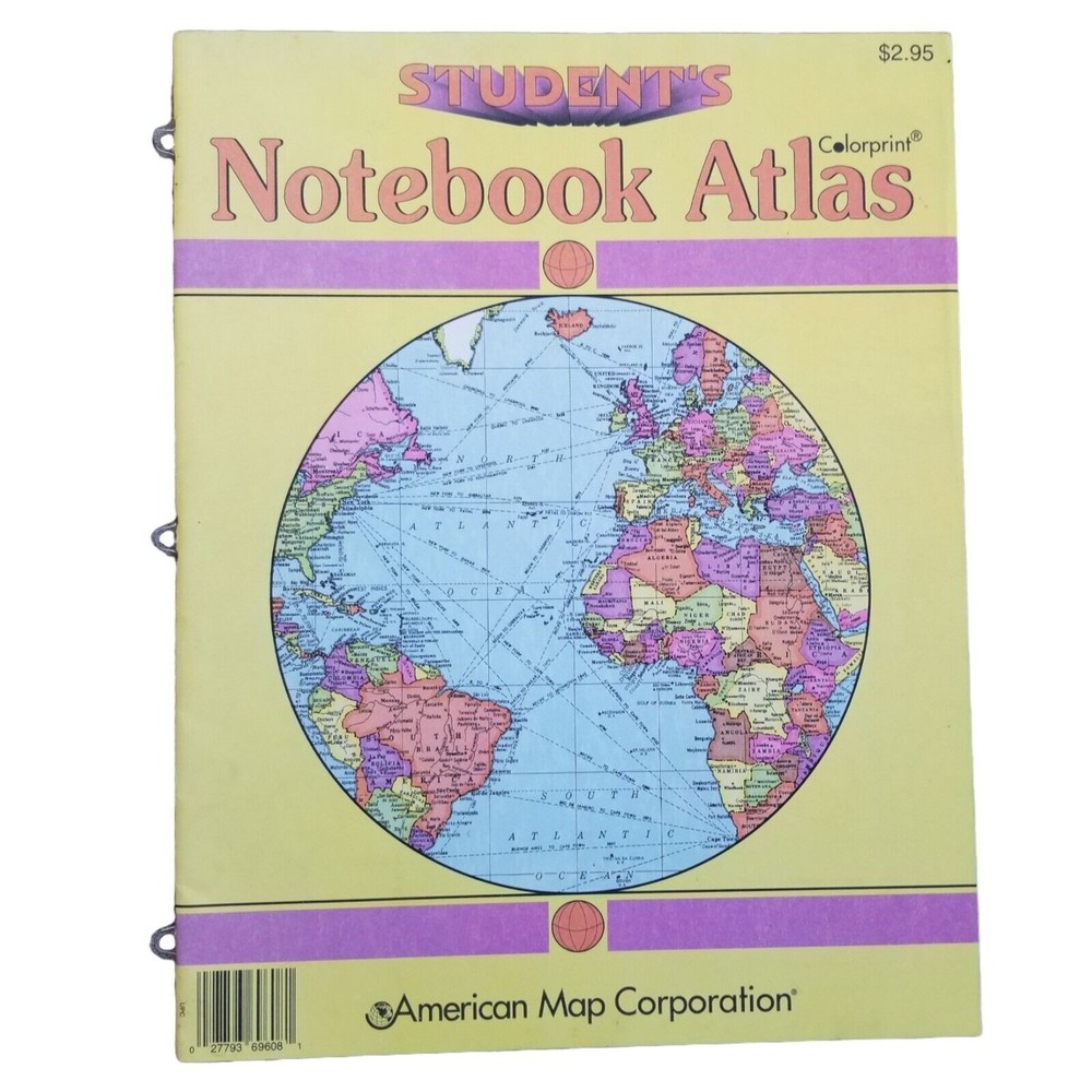 4/$25 Hammond Students Notebook Atlas - Paperback By Hammond plus 2 Inserts - Picture 2 of 7